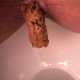 A morbidly obese woman spreads her ass cheeks while sitting on a toilet and takes a huge shit and a piss with fantastic visual and audio clarity. Poop action and finished product are shown perfectly! Over 3.5 minutes.